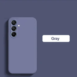Original Liquid Silicone Shockproof Phone Case - Soft Cover - Samsung A15 (Gray)