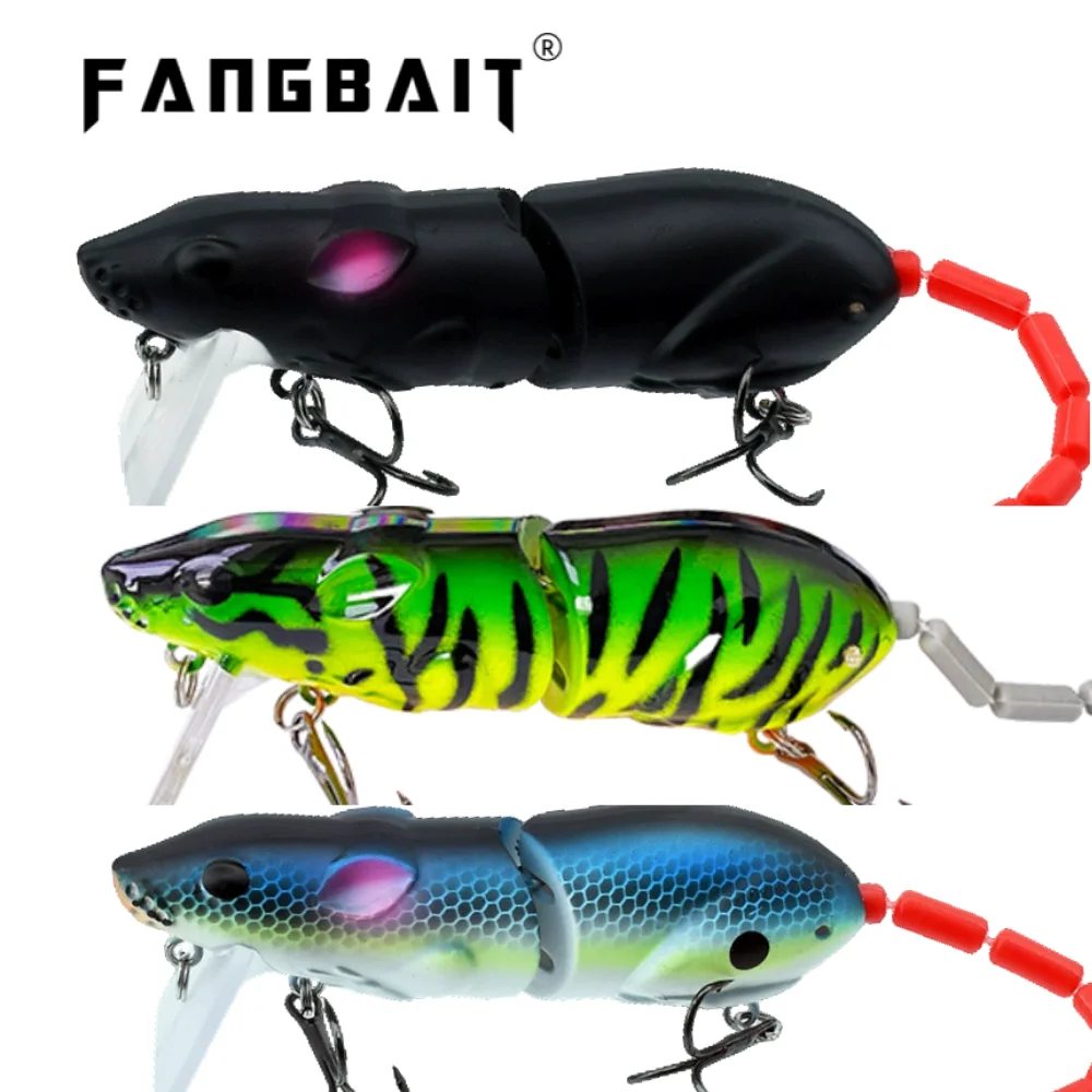 Appât Topwater 8CM 14G Popper hochets souris bar brochet maskinongé tueur de Rat leurres de pêche avec deux ailes de lame en métal nouvelle collection