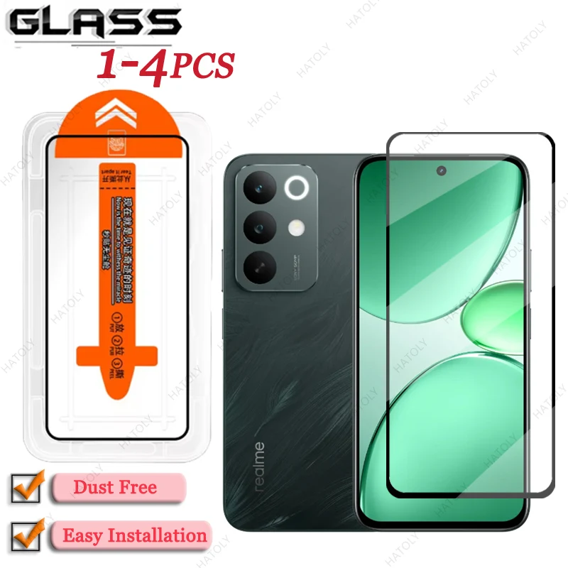Glass Dust-Free Screen Protector with Easy Installation and Black Edge Protective Film