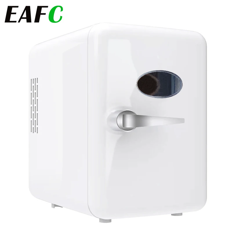 EAFC 4L 6Cans Small Refrigeration Warm Heat Mini Fridge Refrigerator