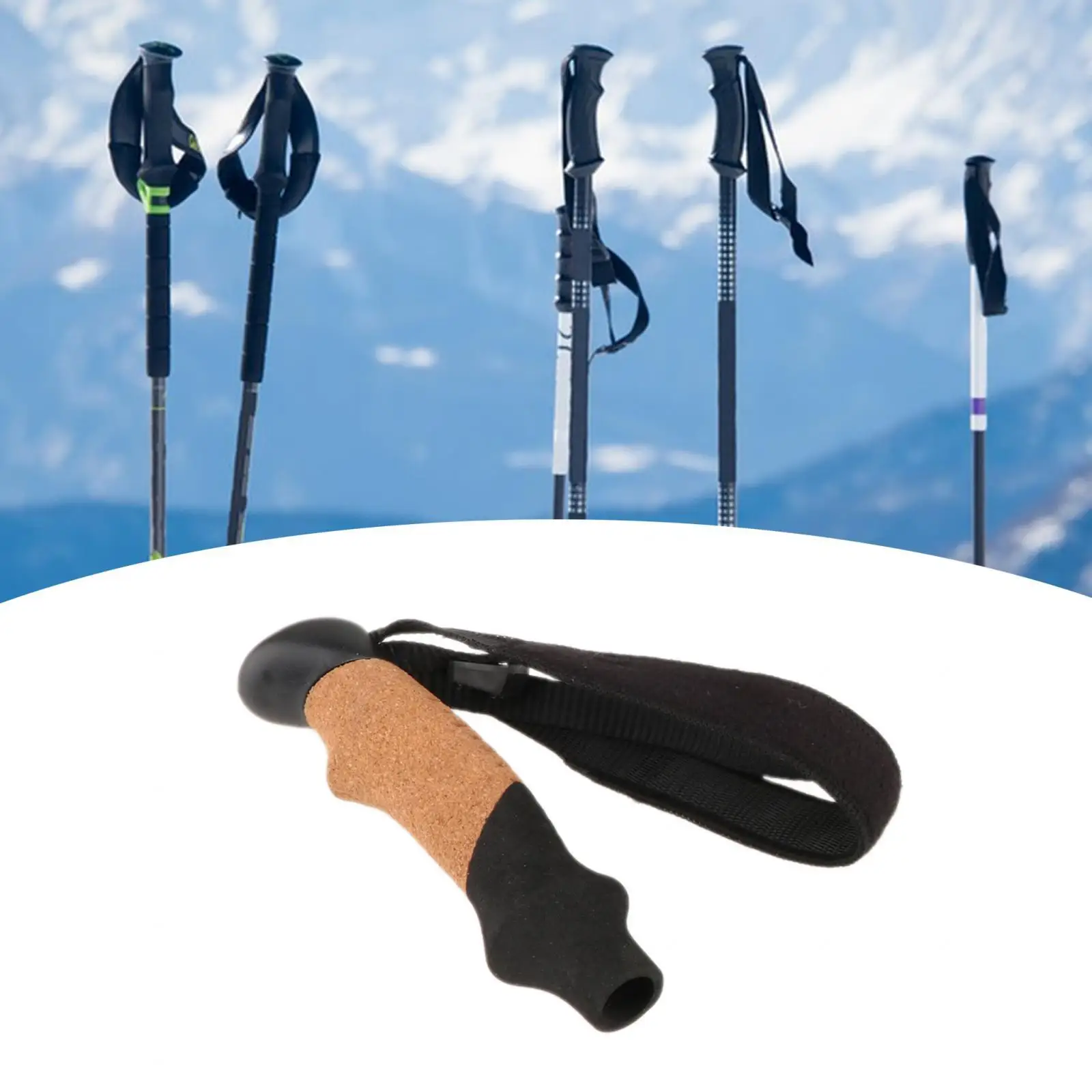 Trekking Pole Handle with Hand Strap Walking Cane for Travel Trekking Pole Handle with Hand Strap Walking Cane for Travel
