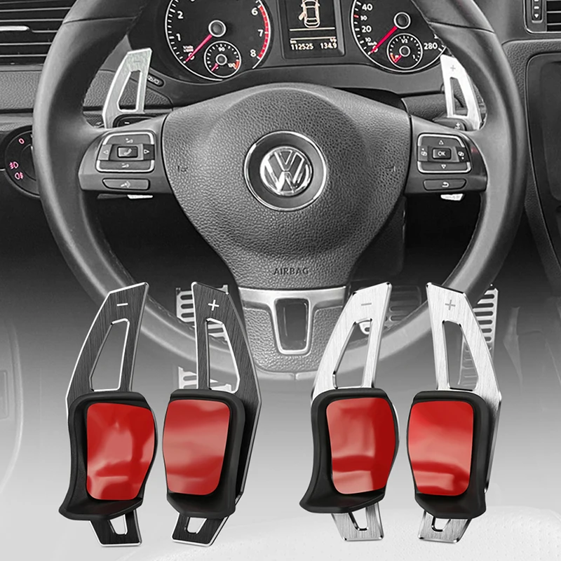 Steering Wheel Paddle Extension Shift Cover For VW Golf 5 6 MK6 GTI R Jetta MK5 Passat B6 B7 CC Polo Sharan Tiguan Seat Leon