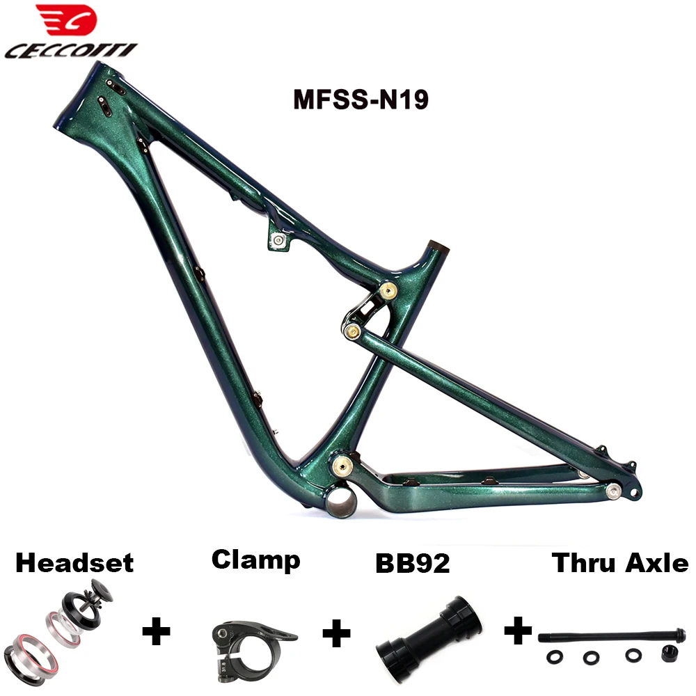 27.5er Carbon Frameset Size 16.5 " and Rear 142mm Boost Bike Framework Suspension MTB Frame