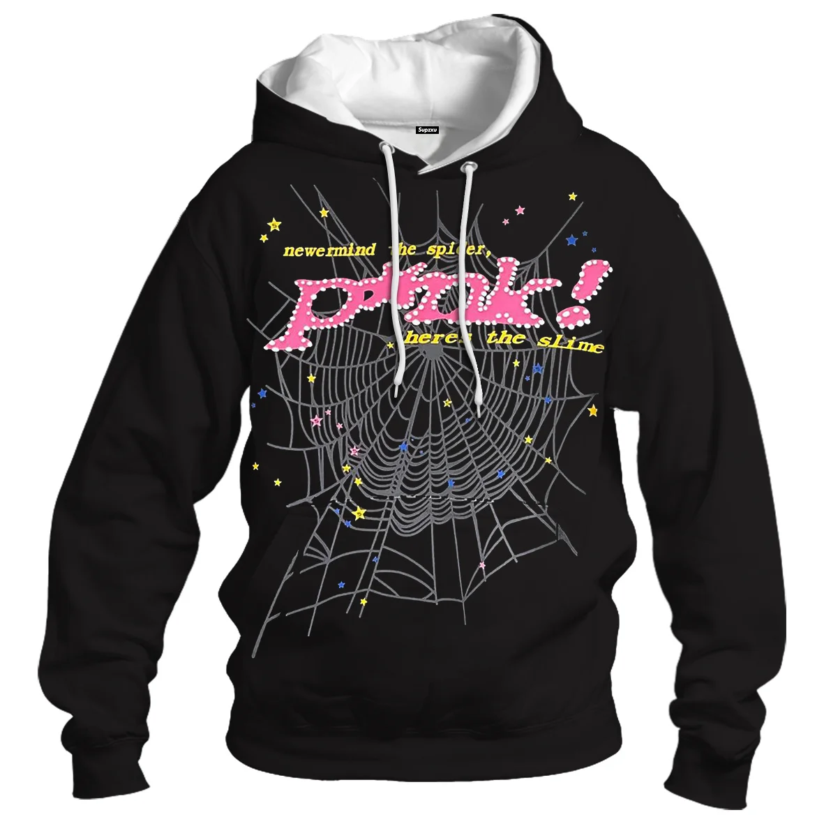 2023 Young Thug Pink Sp5der 555555 Hoodie Men Women 11 High Quality Foam Print Spider 