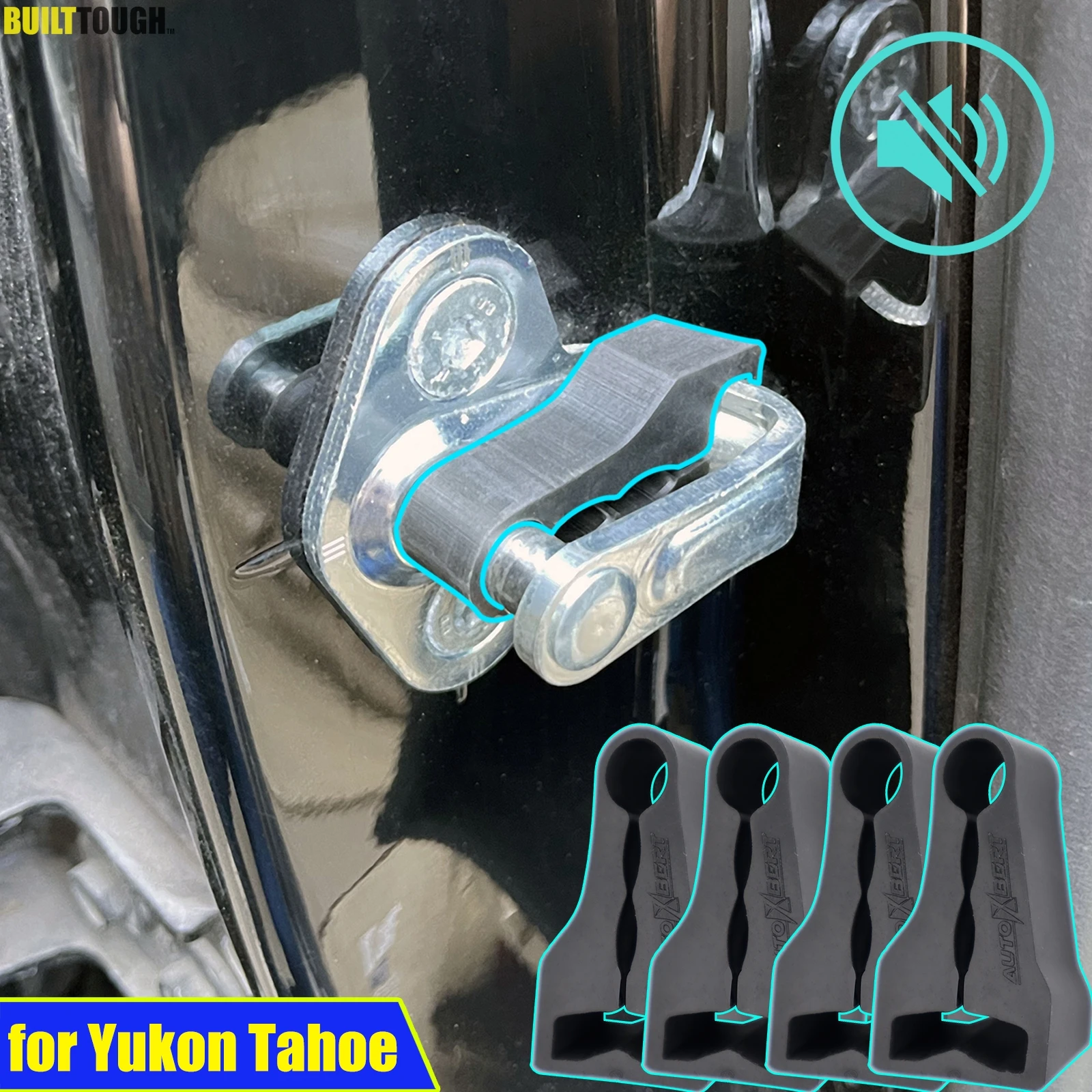 

Автомобильный Дверной замок со звуковым заглушителем для GMC Yukon для Chevrolet Tahoe 2007-2014, со звуком, погремушкой, стоп, тихий шум, глухой