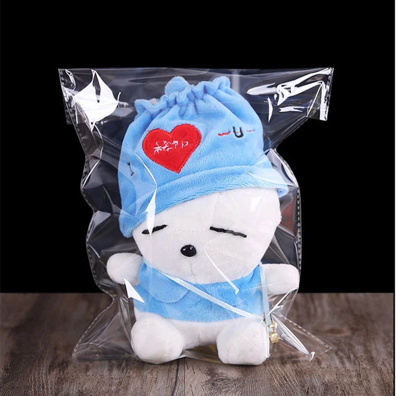 StoBag 100pcs 셀로판 자체 접착 가방 플라스틱 Opp 투명 봉인 된 선물 쥬얼리 캔디 Chothes 포장 투명 파우치