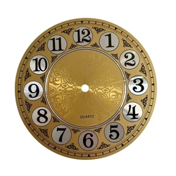 Vintage 180mm Quartz Wall Clock Dial with Aluminum Finish for Bedroom and Living Room Decor (B)