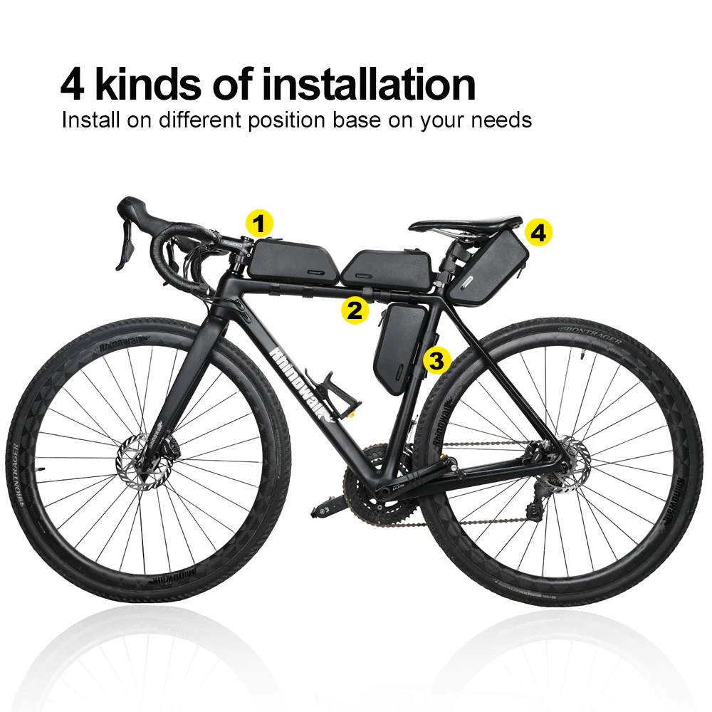 Waterproof Top Tube Bicycle Bag Hard Shell Bike Bag for Road bike Stable Cycling Frame Bike Accessories bike bag bicycle bag bike accessory