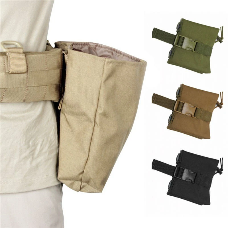 Foldable Magazine Dump Pouch EDC Military Hunting Bag Mag Drop Pouch