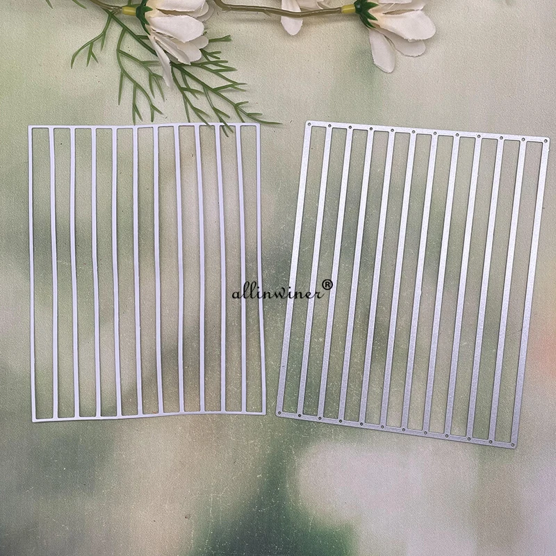 

Новинка полоски прямоугольная рамка металлические штампы для рукоделия скрапбукинга альбома бумаги открытки, декоративные поделки тиснение высечки