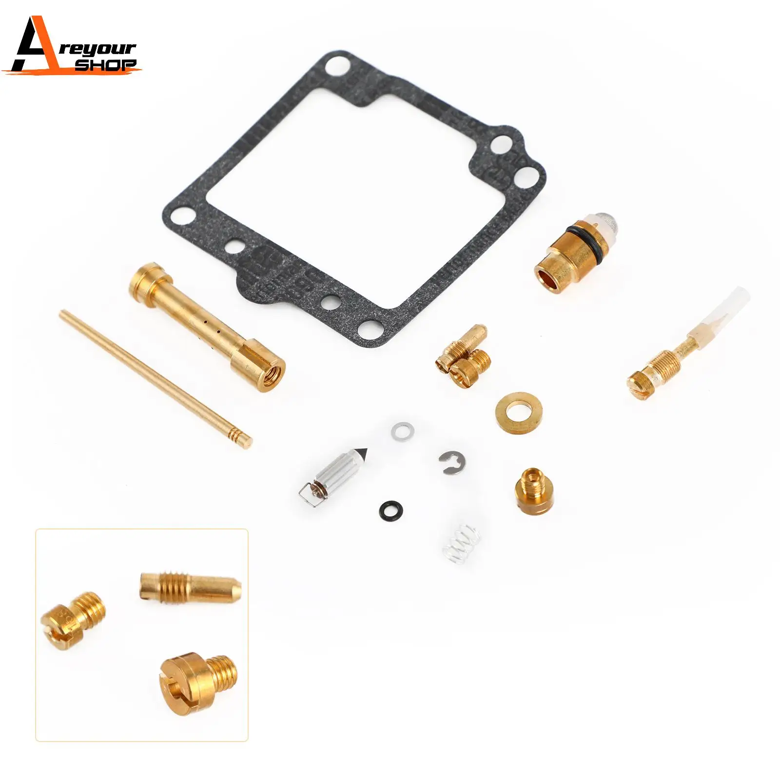 

Areyourshop fit for Suzuki Savage 650 LS650 1986-2009 Carburetor Rebuild Kit Motorcycle Parts
