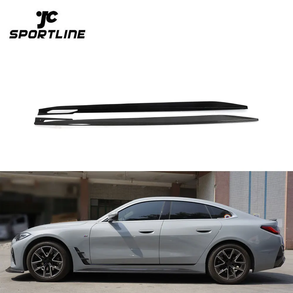 

4 Series G26 Carbon Fiber Side Sill Skirts for BMWs G26 420i 430i 435i M440i 4 Doors 2021UP