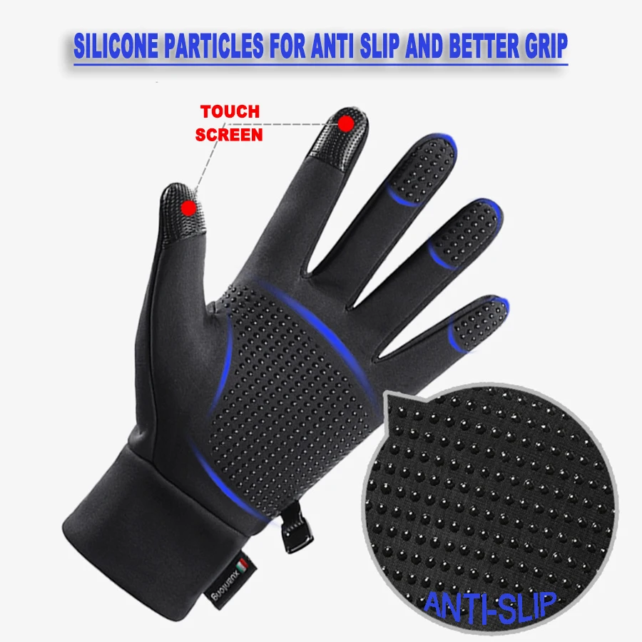 Winter Gloves Women Men Ski Thermal Warm Touch Screen,for Running,Cycling,Biking,Driving,Typing, Freezer Work,Sports,Shooting 2