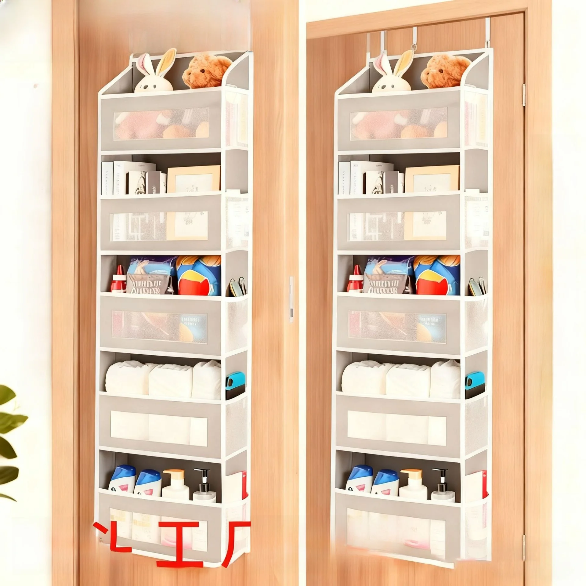 Home Clothes Storage Hanging Bag Wardrobe Organizer Non-Woven Fabric Modern Minimalist Style Multi-Purpose Storage Solution