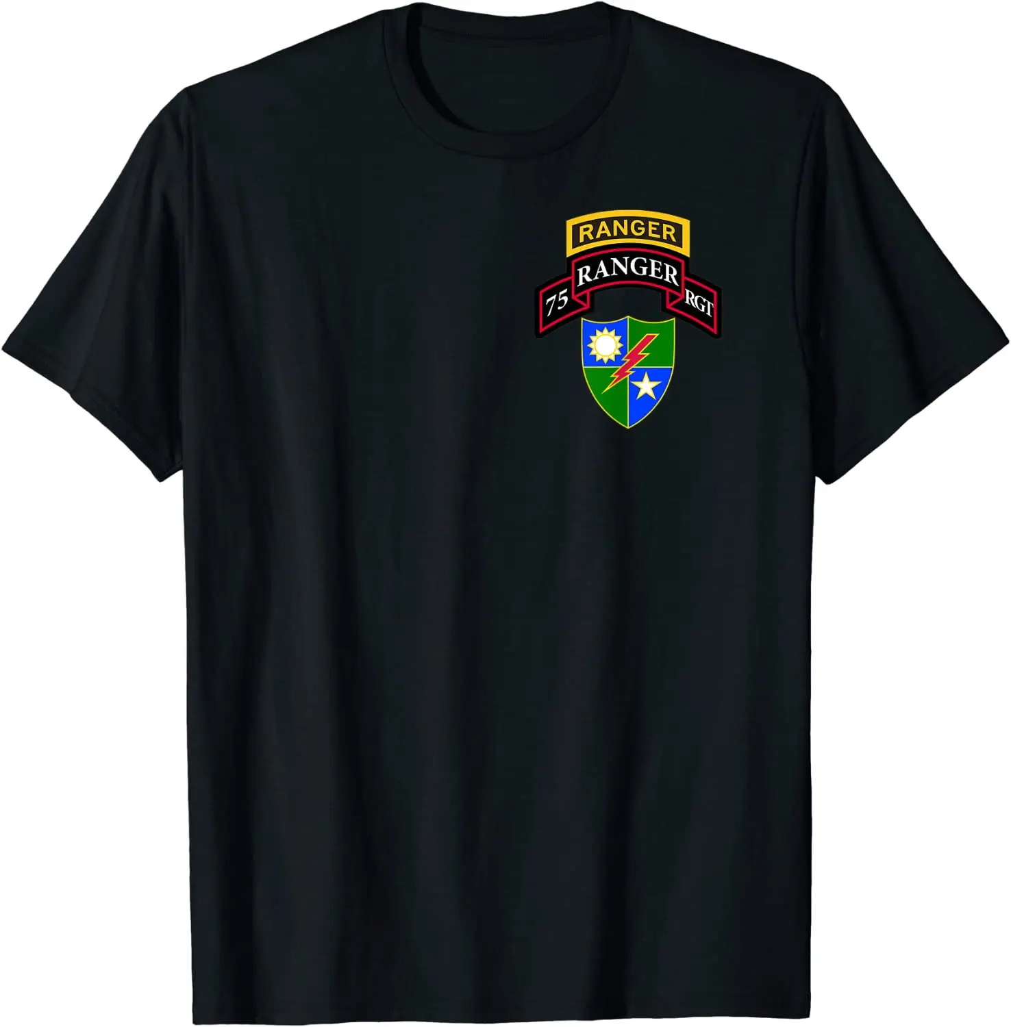 Army Ranger Shirt- 75th Ranger Men's 100% Cotton Casual T-shirts Loose ...