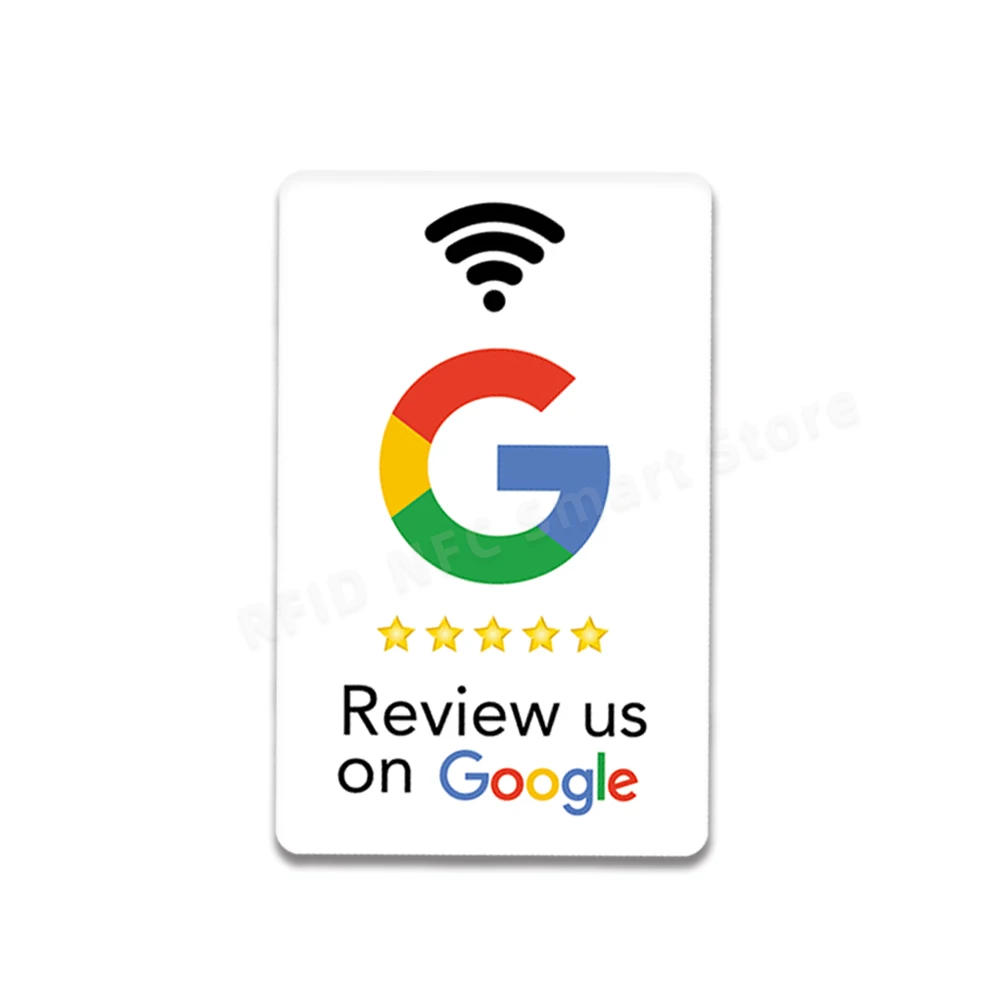 NFC Custom Tap-and-Connect Business Review Card