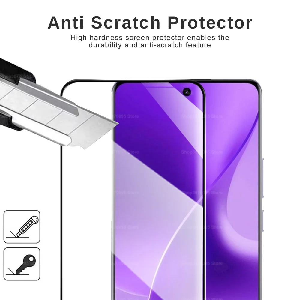 2-Pack 9D Curved Tempered Glass Screen Protector with Protective Case