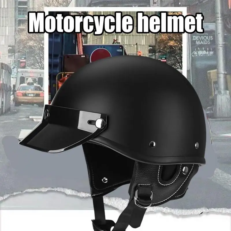 

High Quality Motorcycle Helmets Universal Half Face Motorbike Helmets Sun Visor Riding Scooter Safety Helmets For Cycling Racing