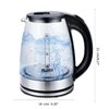 1.8L Electric Kettle Blue-light Stainless Steel Coffee Maker Auto Shut-Off 220V Intelligent Water Kettle Home Appliances 6
