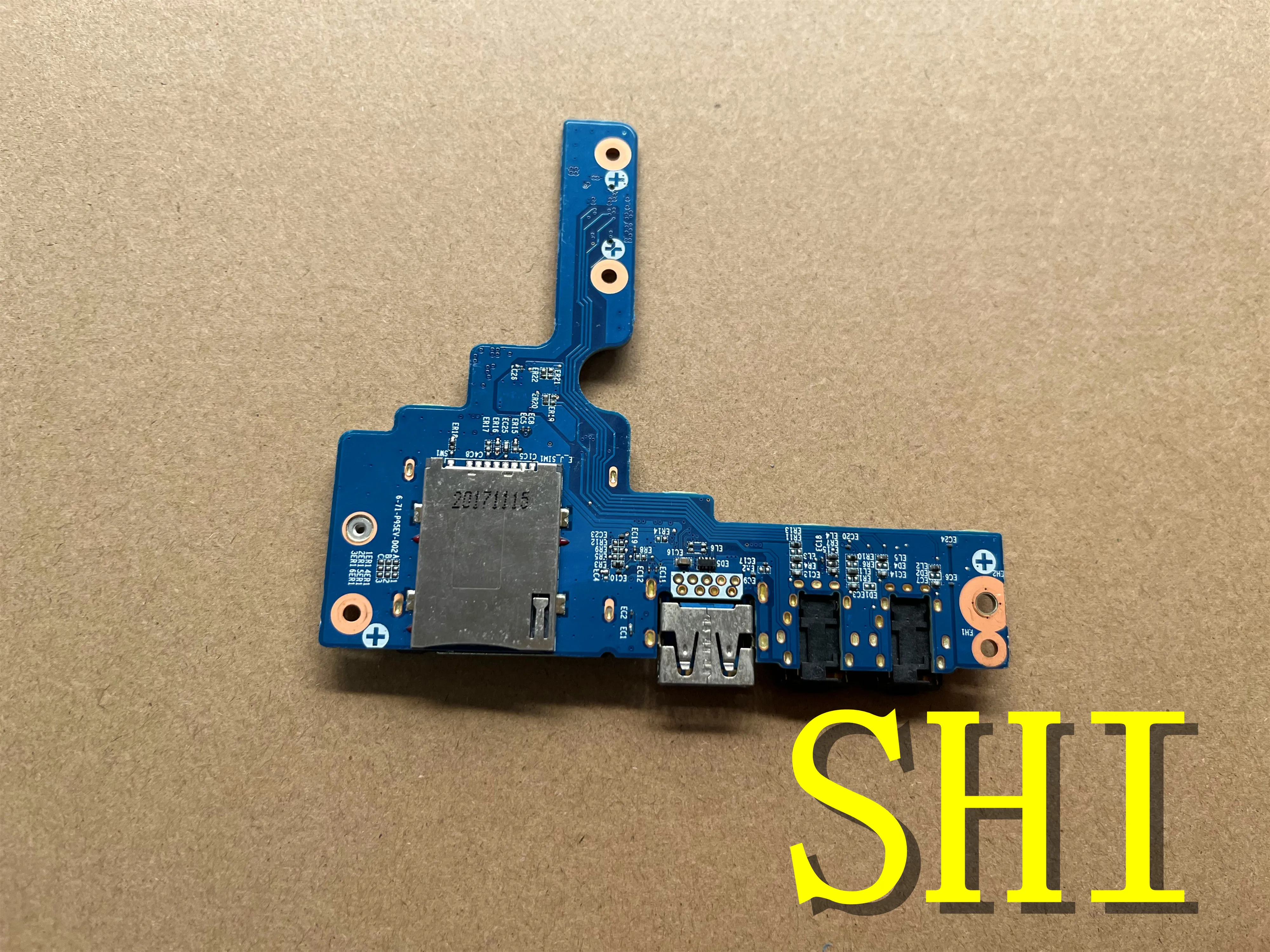 

6-71-P95EV-D02 Оригинал используется для Blue Sky P950 P95EV аудио Плата USB Панель SD плата 6-71-P95EV-D02 Бесплатная доставка