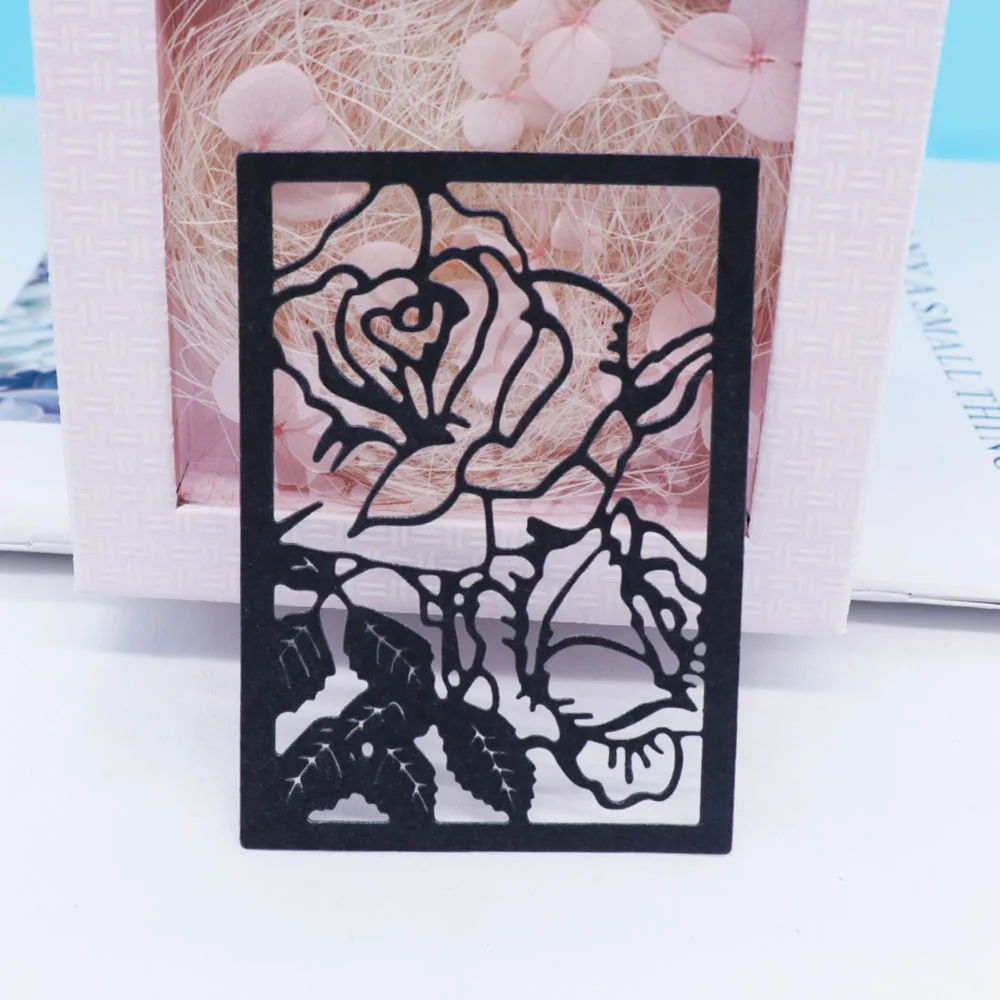 

Roses Cutting Dies Scrapbooking New Frame Metal Cut Stencil DIY Mold Embossing Photo Album Card Making Decorative Paper Crafts