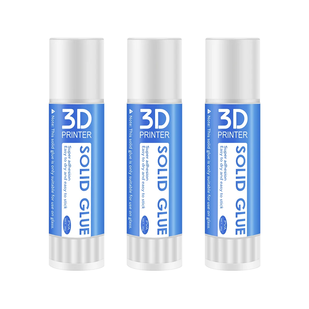 ACEIRMC 3D Printer Glue Stick for Hot Bed Print Filament PLA ABS PET PETG  Washable Anti-Tilt Non-Toxic - 21g(Pack of 3)