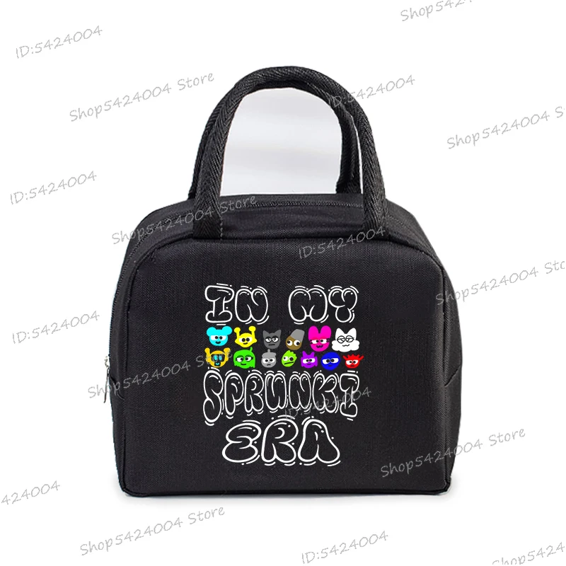Sprunki Bento Bag Kids Funny Incredibox Game Y2K Insulated Lunch Box Bag