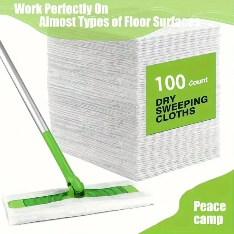 Dust Removal Cloth 30/200Pcs Disposable Household Electrostatic Mop Pad Floor Tile Floor Cleaning Supplies