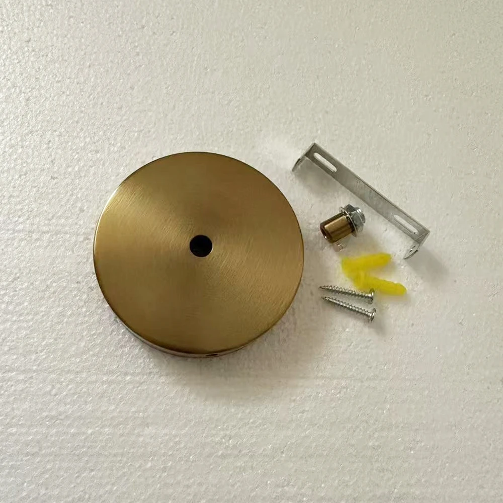 Metal DIY Brass Gold Ceiling Plate Wall Sconce Mount LED Base Vintage Pendant Lamp Disc Base Ceiling Canopy 10/12/15/18/20/25cm