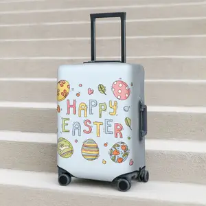 Happy Easter Suitcase Cover Eggs Fun Business Protection Luggage Supplies Holiday