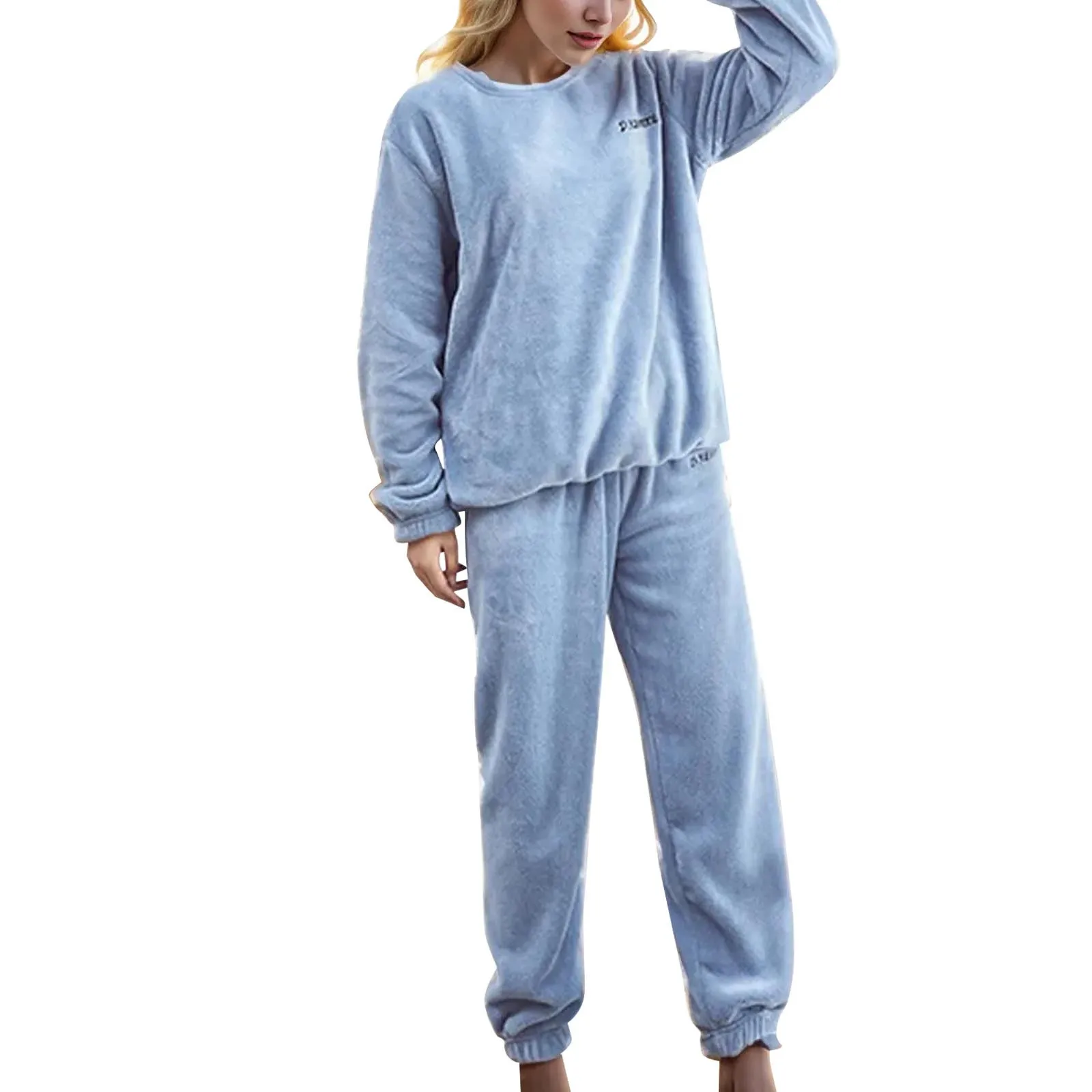 

Женский теплый классический домашний комплект кораллового цвета, осенне-зимняя верхняя одежда, пижамы и штаны, комплект для женщин, высокие пижамы