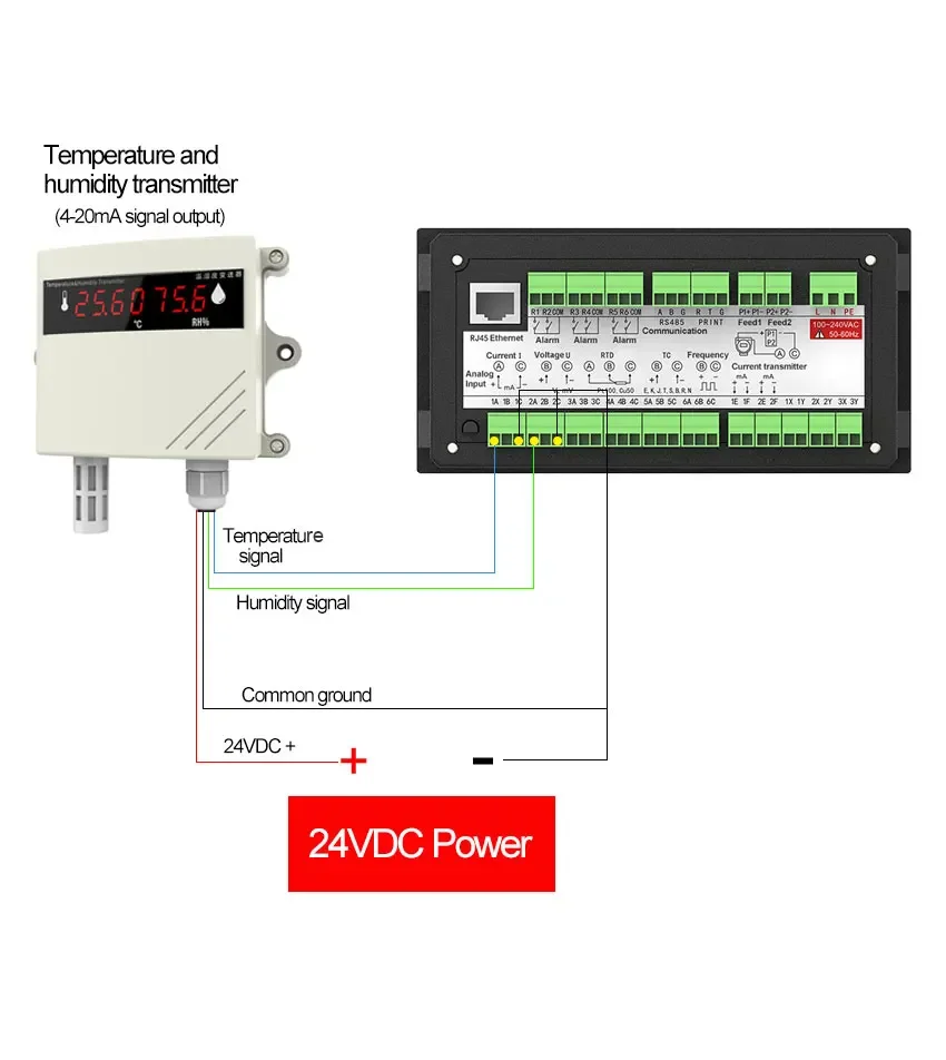 Multichannel Data Recorder PT100 K TC Temperature Sensor Datalogger Color Screen