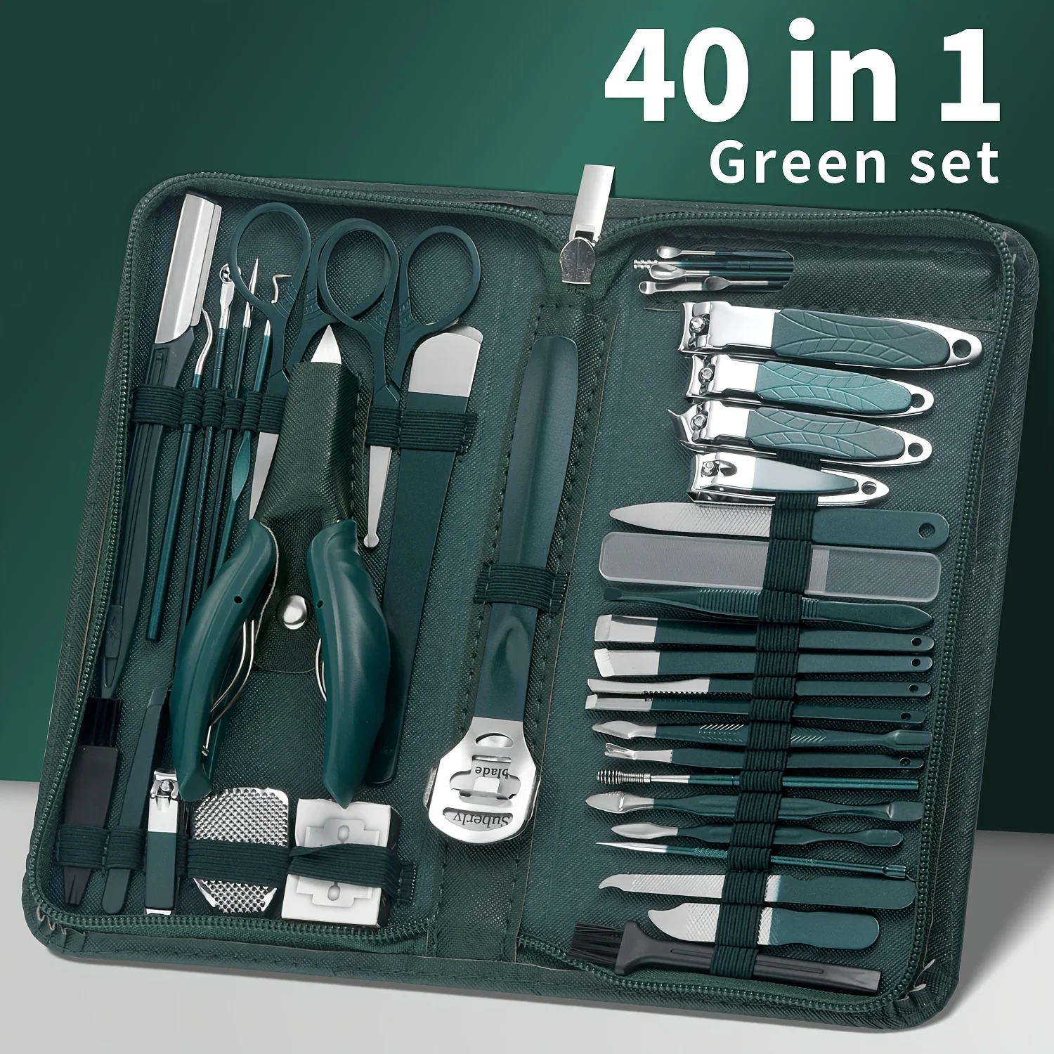 Full Function Manicure Set Stainless Steel Nail Clippers Pedicure Kit Toenail Clippers Kit 9/40 pcs nail clipper set,nail care kit,manicure pedicure kit,manicure nail clipper set,manicure sets,manicure set,nail clippers kit,nail clipper,nail clippers,toe nail clipper