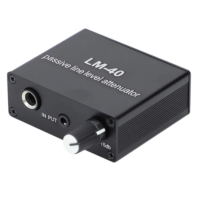Sound Passive Attenuator ‑40db‑15db Adjustable Sound Volume Control Attenuator with 3.5mm Output Cable Sound Attenuator 2