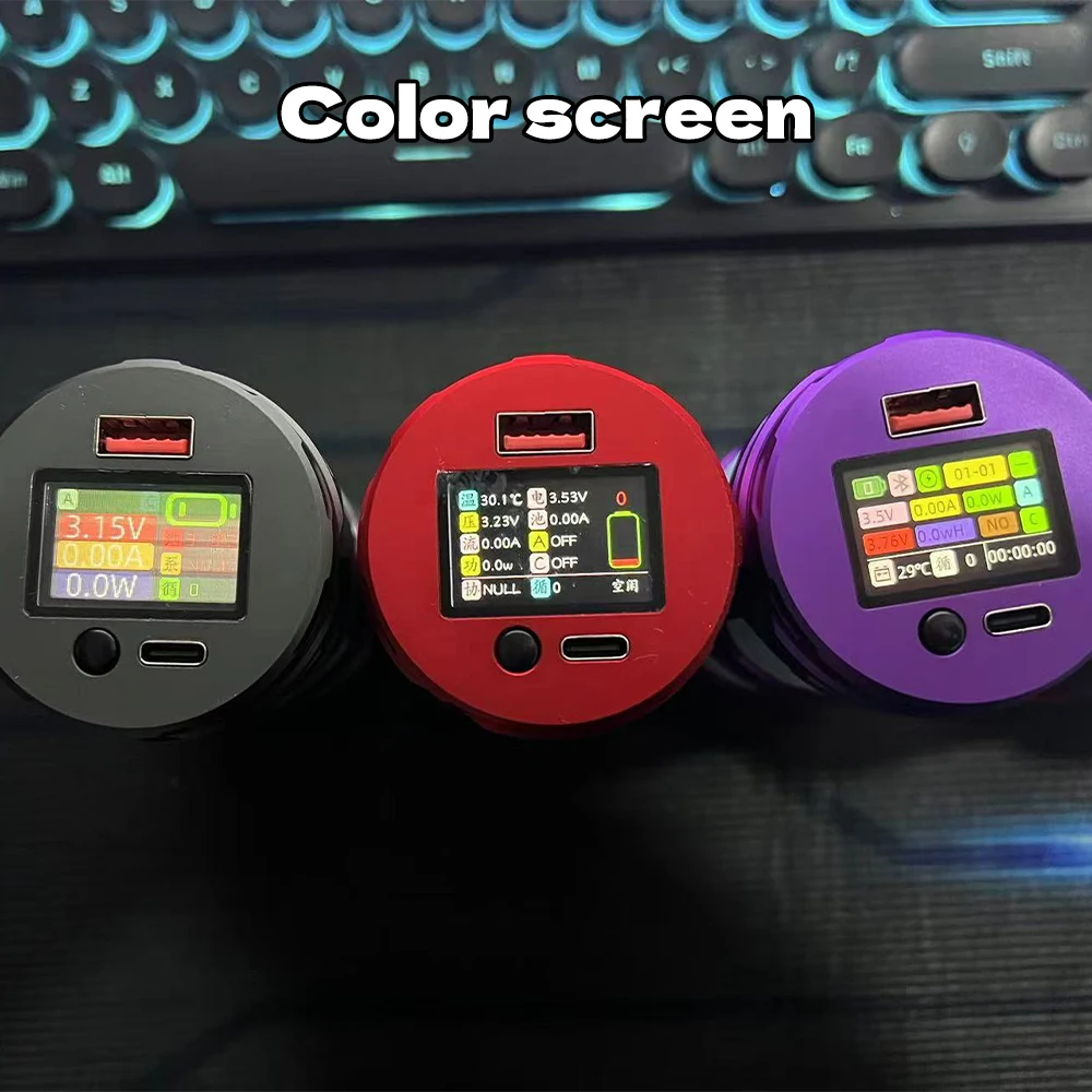 22.5W DIY Power Bank Kit Color Screen 46950 32000mah Punk Aluminium Shell PD2.0 AFC PD3.0 SCP FCP Sfcp PE2.0 Phone Fast Charging
