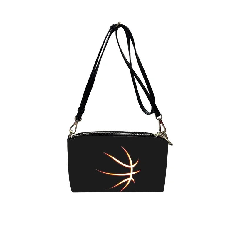 basketball PU Crossbody Bag 2023 New Women's Fashion Shoulder Bag Minimalist Small Square Bag for Women