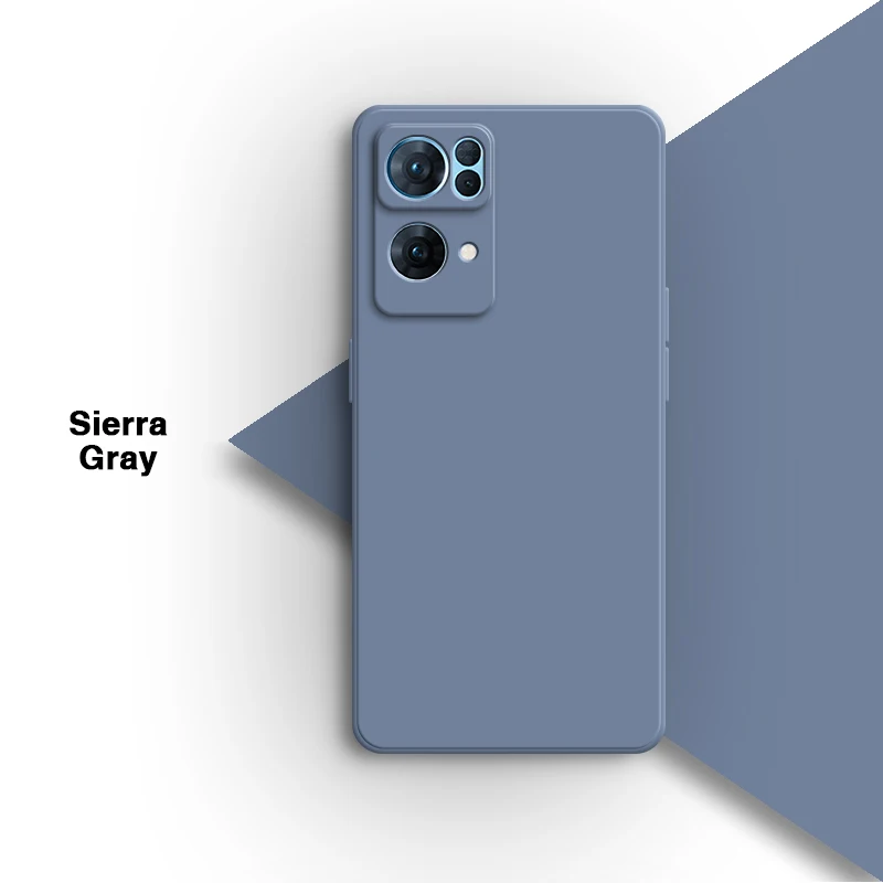Premium Square Liquid Silicone Phone Case - Soft Back Cover
