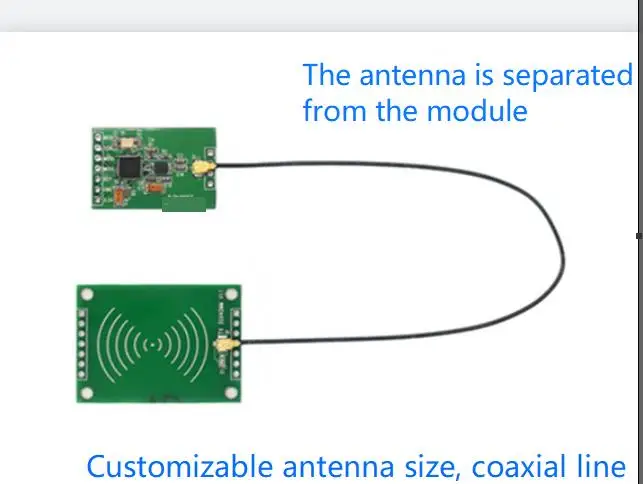 

RFID RC522 SPI Interface Reader 13.56MHZ IC Card Radio Frequency Induction Module Antenna Separation