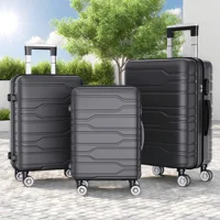 Roshanda ensemble de valises 3 pièces, balances à bagages, serrure TSA, valise de voyage légère en ABS à coque rigide, ensembles de bagages à main Trolley 1