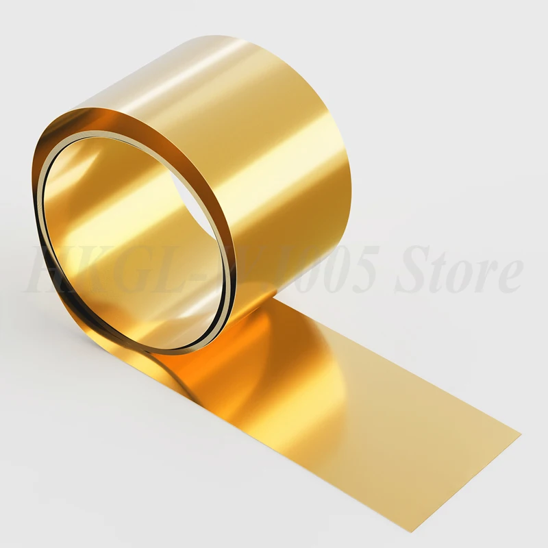 Thick 0.01-1mm Brass Sheet Brass Foil Brass Skin Brass Metal Thin Sheet Foil Plate Brass Strip Brass Plate Customizable