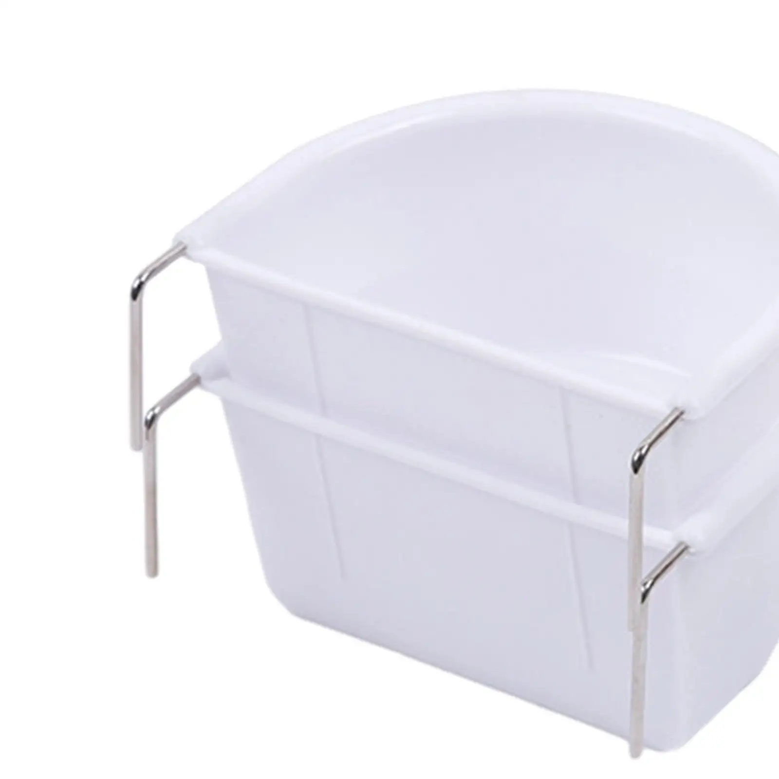 2 Pieces Bird Food Feeding Dish Easy to Install Bird Cage Feeder Bowl for Small Animals Budgie Parrot Parakeets Lovebirds 2 Pieces Bird Food Feeding Dish Easy to Install Bird Cage Feeder Bowl for Small Animals Budgie Parrot Parakeets Lovebirds