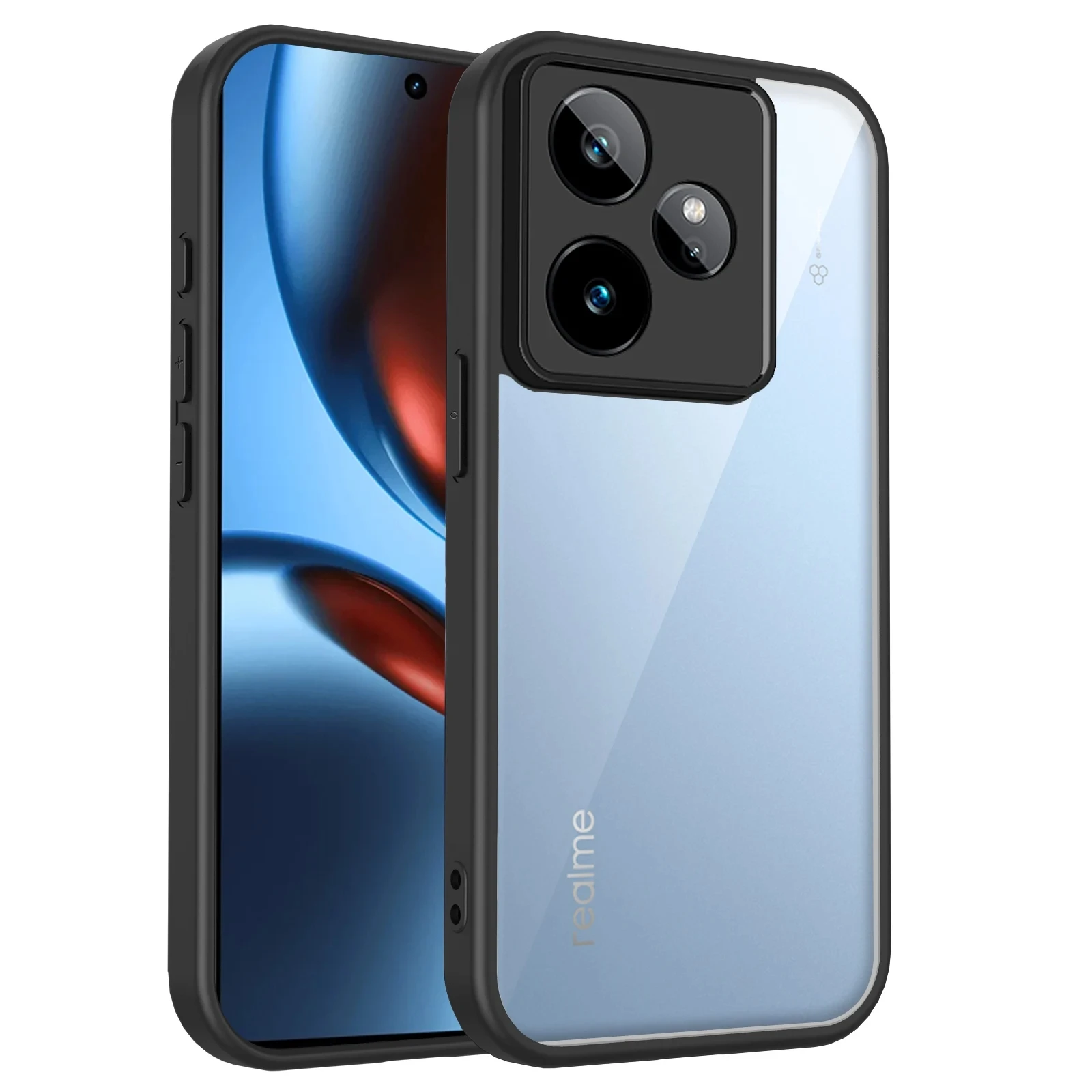 Shockproof Clear Matte Silicone Bumper Case with Air Cushion Protection