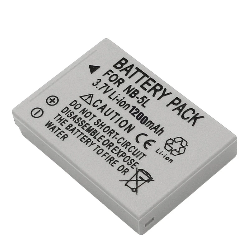 Camera Battery 1200mAh nb-5l NB5L For Canon S110 SX200 SX210 SX220 SX230 IS HS IXUS 850 870 800 860 990