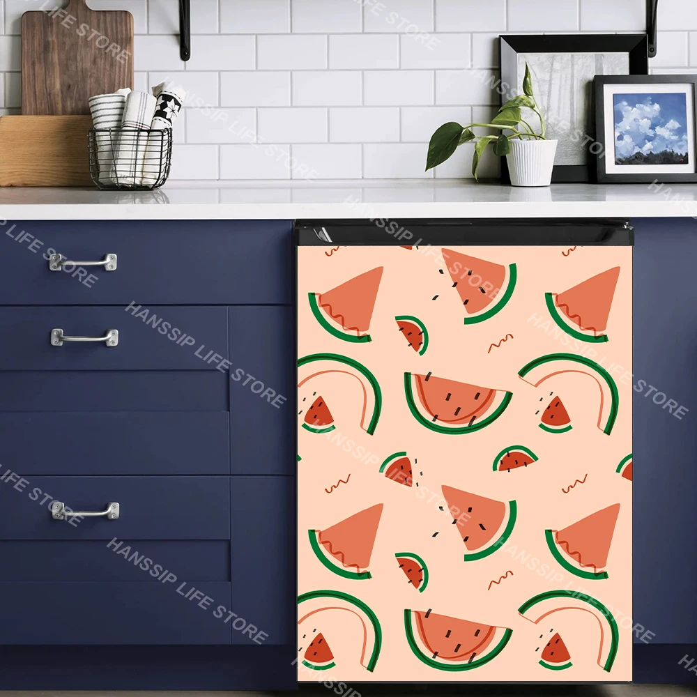Beer Poster Sticker Retro Beer Poster Dishwasher Sticker Mural Decals Waterproof Vinyl Kitchen Decorative Beer Print Dish Washer Door Panel Decals wall stickers self adhesive stickers kitchen wall sticker
