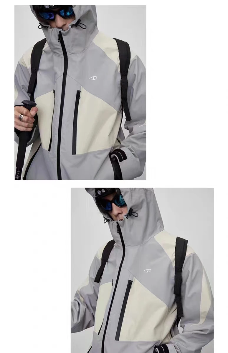 C   23aw sstaGray white assault jacket dwr coating multiple pockets carrying system techwear gorpcore aesthetic