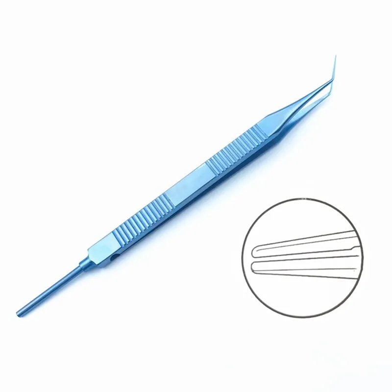 

Офтальмологический пинцет, Складные Щипцы для линз 140 мм, инструмент для хирургии глаз из титанового сплава