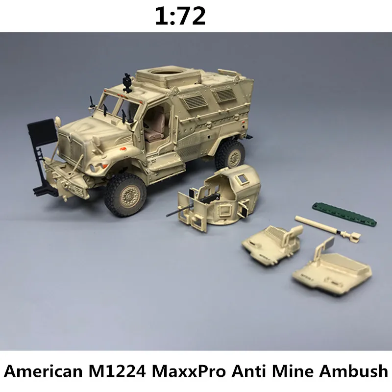 

1:72 Scale Model American M1224 MaxxPro Anti Mine Ambush Armored Vehicle Tank Collection Display Decoration Gift For Fans Toy