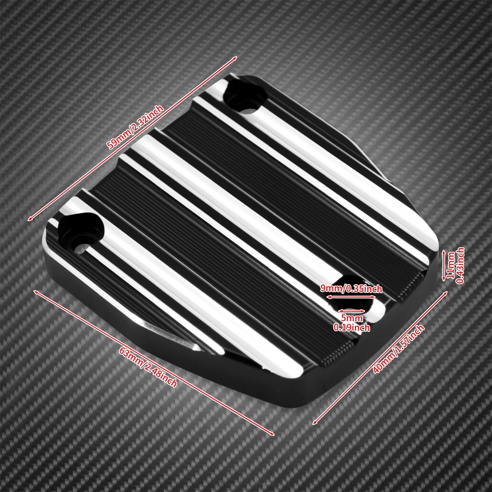 Motorcycle CNC Front Master Cylinder Brake Cover Aluminum Black Chrome For Harley Nightster RH975 Special RH975S