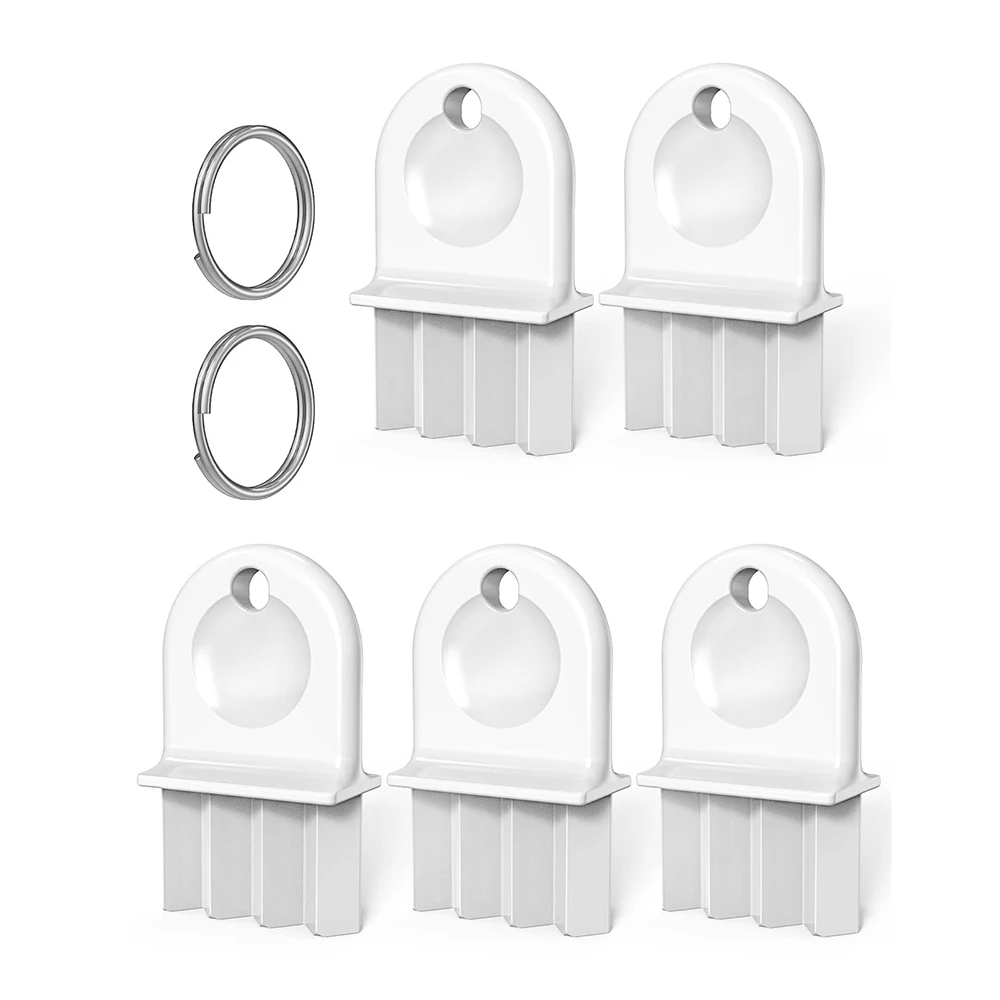 Paper Towel Holder Toilet Paper Holder 5pcs Universal Paper Towel Dispenser Key Plug and Play Metal Toilet Tissue Dispenser Key with Rings Bathroom Accessories White