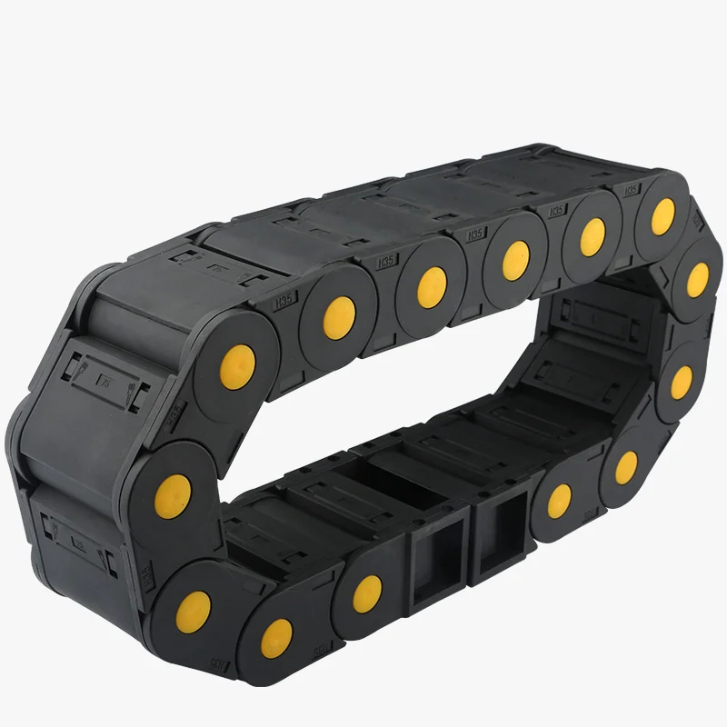 Plastic Cable Chain Cable Carrier Series 45 X 60mm 75mm 100mm 125mm 150mm 200mm L1000mm Nylon Cable Drag Chain Wire Carrier with End Connectors Towline! Plastic Cable Chain,Cable Carrier